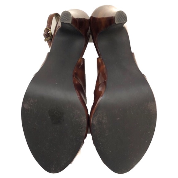 Steve Madden Brown Tortoise Heels - Picture 4 of 7